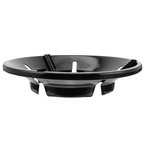 Uonlytech Gather Fire Gas Stove Cover Energy Saving Round Bottom Wok Rack Windproof Wok Pan Support Stand Trivet for Gas Hobs Fire Stove Pot Cooktop Five Hole Black