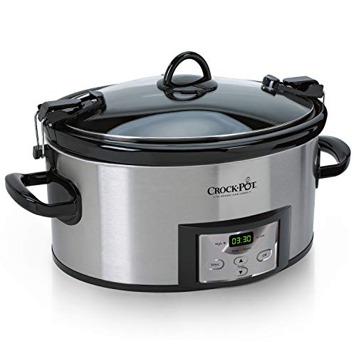 CrockPot SCCPVL610SA 6Quart Cook  Carry Programmable Slow Cooker with Digital Timer Stainless Steel