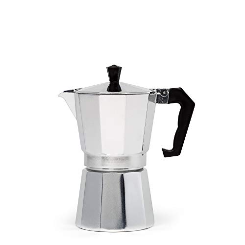 Primula Stovetop Espresso and Coffee Maker Moka Pot for Classic Italian and Cuban Café Brewing Cafetera Six Cup