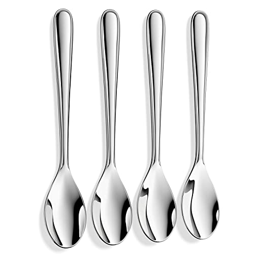 Demitasse Espresso SpoonsForged 1810 Stainless Steel Mini Teaspoons Coffee Spoons Bistro Spoons47 InchSet of 4Heavy Duty and Dishwasher Safe