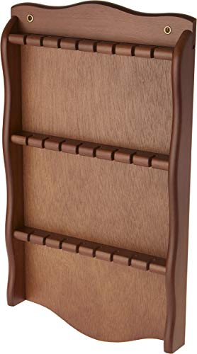 Bards Brown Wall Mountable 24 Spoon Rack 18 H x 105 W x 15 D