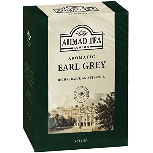 Ahmad Tea Black Tea Earl Grey Aromatic Loose Leaf 454g  Caffeinated and SugarFree