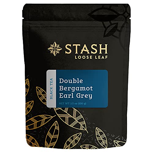 Stash Tea Double Bergamot Earl Grey Premium Loose Leaf Black Tea 35 Ounces