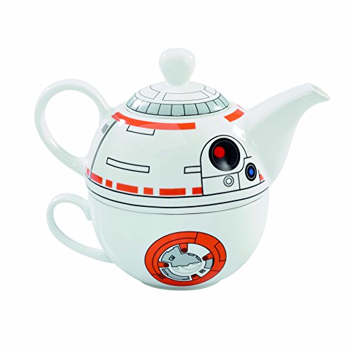 Star Wars BB8 Ceramic Teapot and Cup Set 12 Ounce Pot 6 Ounce Mug