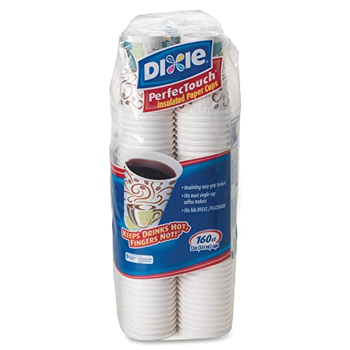 Dixie PerfecTouch 12 oz Insulated Paper Hot Coffee Cup by GP PRO (GeorgiaPacific) Coffee Haze 5342CDSBP 160 Cups Per Case Coffee Haze Design