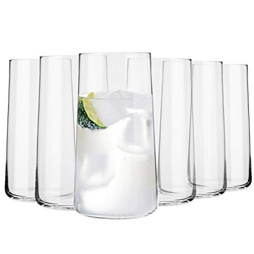 KROSNO Tall Water Juice Drinking Glasses  Set of 6  183 oz  AvantGarde Collection  Highball  Tumbler Crystal Glass  Perfect for Home Restaurants and Parties  Dishwasher Safe