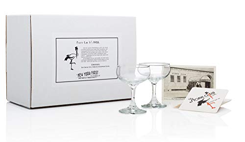 1942 Stork Club New York Champagne Cocktail Coupe Glass 2Piece Set (Gift Box Collection)