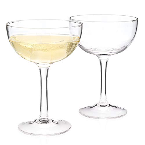 Nick  Nora Classic Champagne Cocktail Coupe Glass 2Piece Set (Gift Box Collection)