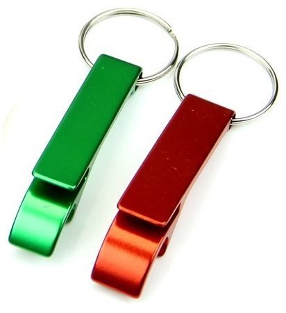 Set of 2  Key Chain Beer Bottle OpenerPocket Small Bar Claw Beverage Keychain Ring