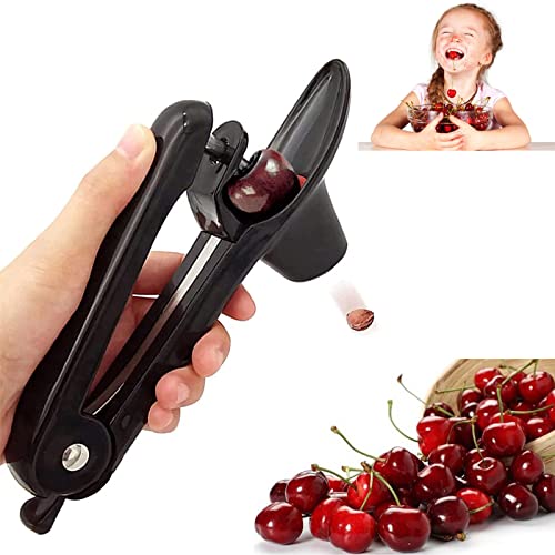 FitHom Cherry Pitter Tool Olive Pitter Tool Corer Pitter Tool with SpaceSaving Lock Design MultiFunction Fruit Corer and Pitter Remover Suitable for Kitchen Cherry Pitter for Making Cherry Jam