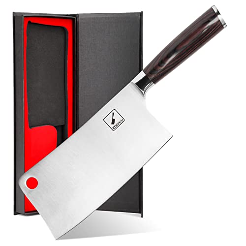 Cleaver Knife  imarku 7 Inch Meat Cleaver  SUS440A Japan High Carbon Stainless Steel Butcher Knife with Ergonomic Handle for Home Kitchen and Restaurant Ultra Sharp