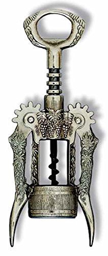 BOTTICELLO  GRAPE DESIGN Steel Wing Corkscrew Italy