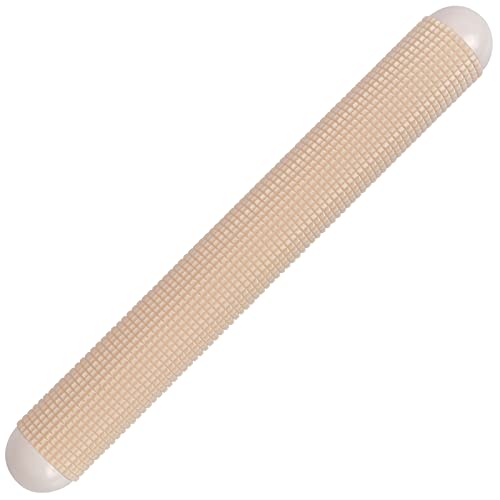 WWW Plastic Rolling Pin Food Grade Plastic Pizza Dough Roller NonStick TimeSaving Rolling Pin for Bread Cookie Pastry Dough (795 x 105 x 105 inches)Beige