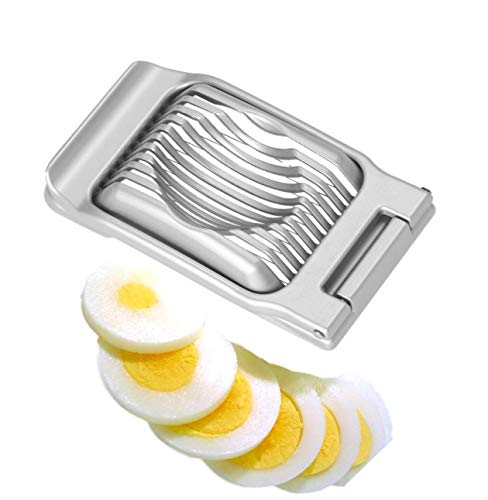 Aakihi Multipurpose Stainless Steel Wire Egg SlicerEgg Slicer For Hard Boiled Eggs Aluminium Egg CutterStrawberry Fruit Garnish Slicer(grey)