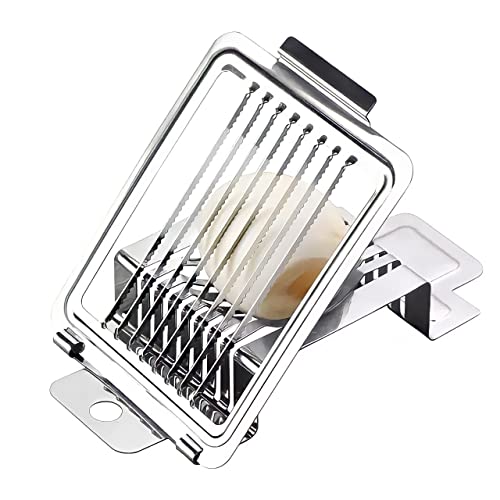 Areer Multifunctional Stainless Steel Egg Slicer for Hard Boiled Eggs Heavy Duty Safe Egg Cutter  Kiwi Slicer  Banana Slicer