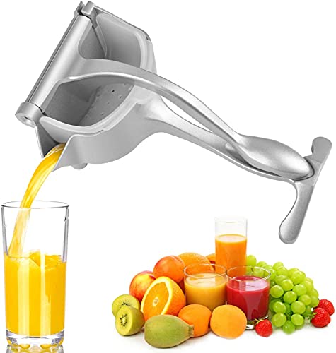 BULLETSHAKER Stainless Steel Manual Juicer Hand Press Lemon Orange Fruit Juicer Citrus Extractor Tool (Silver)