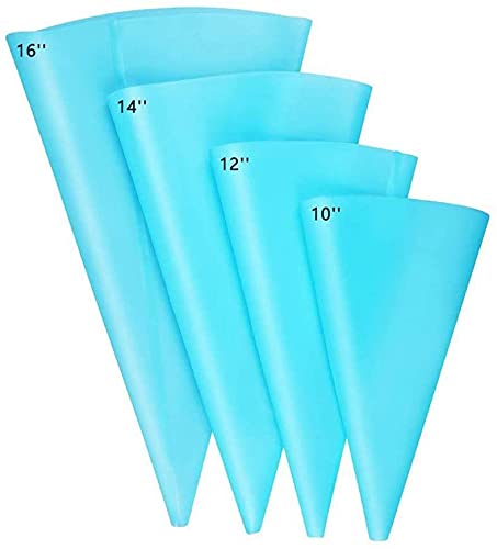 VANANA 4 Size Silicone Pastry Icing Piping Cream Bags DIY Reusable Cake Decorating Tool