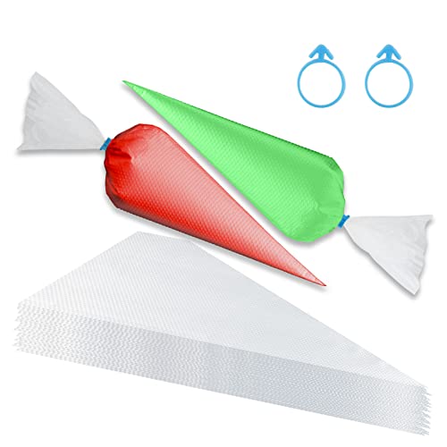 Disposable Piping Bags 100pcs 12 Inch Thickened Pastry Bags Nonslip Icing Piping Bags for Cake Decorating Royal Frosting