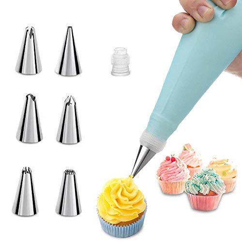 Piping Bag and Tips Cake Decorating Supplies Kit Baking Supplies Cupcake Icing Tips with Pastry Bag for Baking Decorating Cake