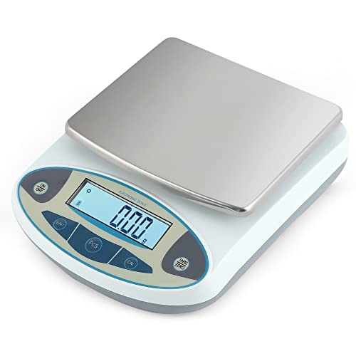 CGOLDENWALL Precision Lab Scale Digital Analytical Balance Laboratory Balance Jewelry Scale Scientific Scale 001g Accuracy 110V (5000g 001g)