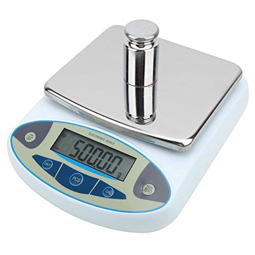 Digital Weighing Scale 5000g 001g 100240V Digital Precision Scale Lab Weighing Electronic Balance Jewelry Scales for Accurate Gram Kitchen(US)