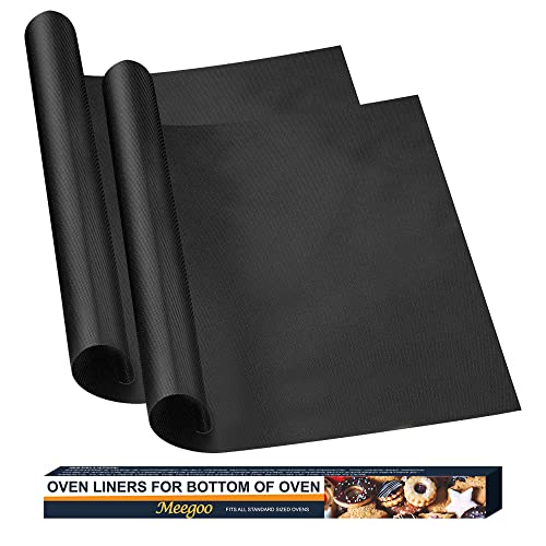 Oven Liners for Bottom of Oven 2 Pack Large Thick Heavy Duty NonStick Teflon Oven Mat Set 1574x 2362 BPA and PFOA Free Oven Floor Protector Liner Kitchen Friendly Cooking Accessory