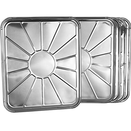 Plasticpro Disposable Foil oven liner Reusable Oven Drip Pan  Tray for Cooking and Baking Pack of 5