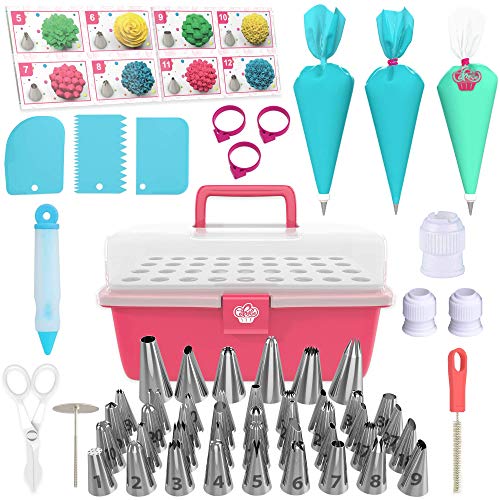 Cake Decorating Kit Cupcake Decorating Kit  68 PCS Cookie Decorating Supplies and Cookie Decorating Kit with Piping Bags and Tips  Frosting Icing Tips Pastry Bags with Tips  Baking Decorating Kit