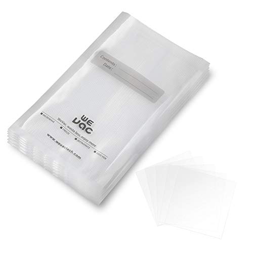Wevac Vacuum Sealer Bags 100 Pint 6x10 Inch for Food Saver Seal a Meal Weston Commercial Grade BPA Free Heavy Duty Great for vac storage Meal Prep or sous vide