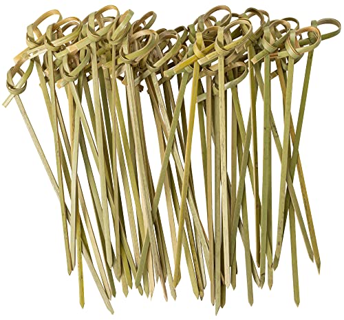 500 Count Bamboo Knot Picks  475 Inch Appetizer Sandwich  Cocktail Drinks Skewer Toothpicks