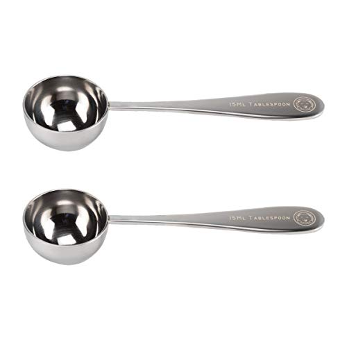 Honey Bear Kitchen 15 ml Tablespoon Scoops Polished Stainless Steel Set of 2