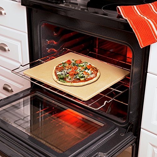 HoneyCanDo Old Stone Oven Rectangular Pizza Stone