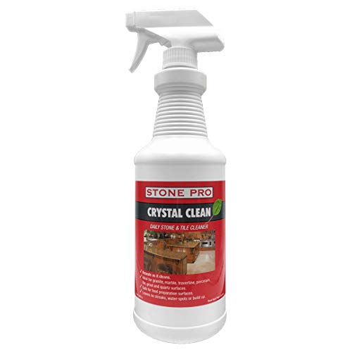 StonePro  Crystal Clean (32 Fl Oz Ready to Use) (for Stone Surfaces Stainless Steel Windows Mirrors  Glass)