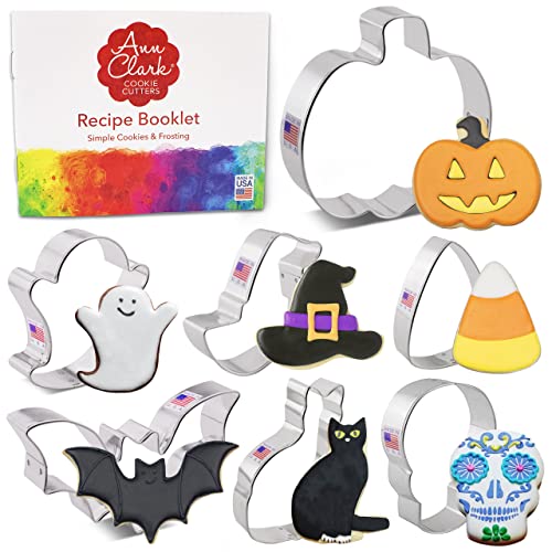 Halloween Cookie Cutters 7Pc Set Made in USA by Ann Clark