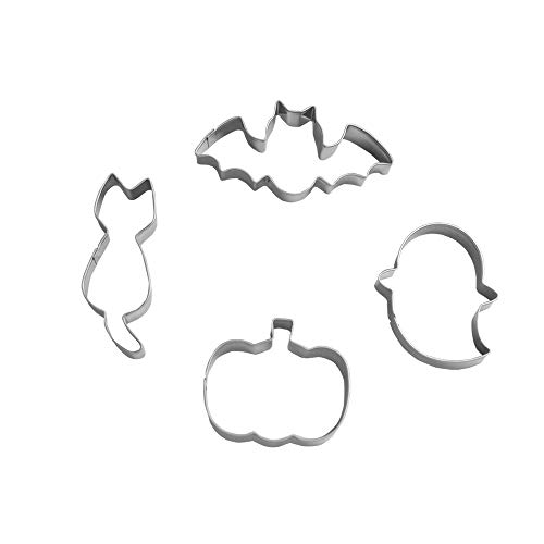 Small Halloween Cookie Cutter Set from 22 to 31  4 Piece  Stainless Steel