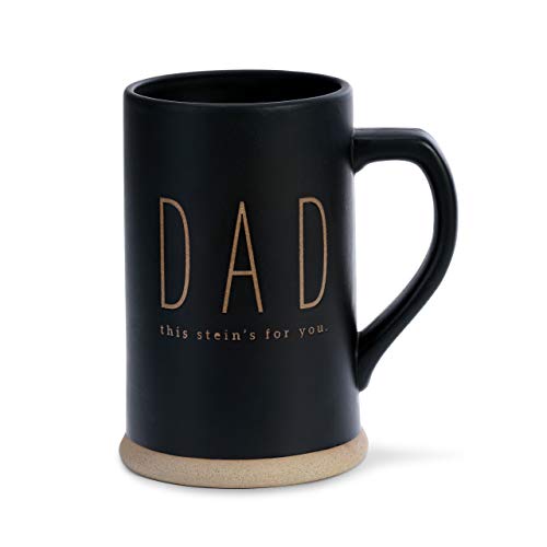 Dad This For You Midnight Black 32 ounce Ceramic Stoneware Beer Mug Stein