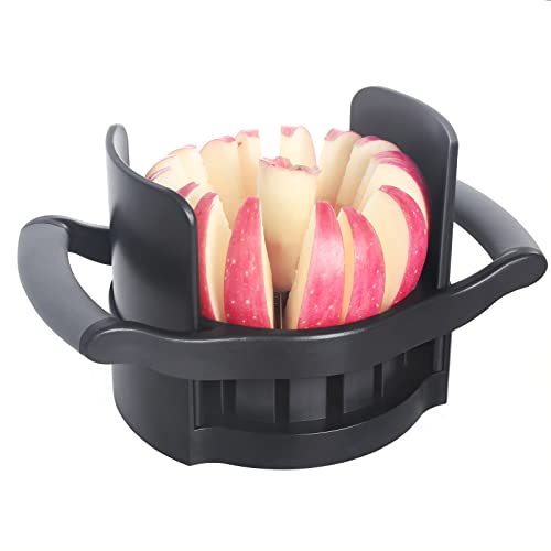 OOKUU Apple Slicer Corer Large Size 16Blade Heavy Duty Apple Cutter with Base Upgraded Cut Apples All The Way Through Stainless Steel UltraSharp Blade Fruits  Vegetables Divider Wedger