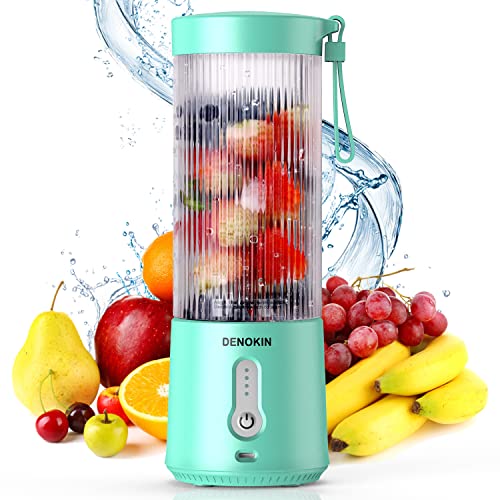 Portable Blender Personal Size Blender for Smoothies and Shakes 16ozUSB Rechargeable Mini Blender Fresh Juicer Cup with Stronger Motor Household Fruit Mixer for KitchenHomeTravel