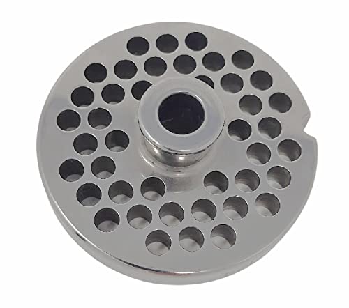12 Meat Grinder Plates with Hubs  Cozzini Cutlery Imports  Choose Your Size (14 in  6mm  Large Burger Grind)