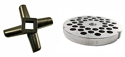 32 38 Reversible Meat Grinder Plate  Cozzini Cutlery Imports (3238 Plate with Grinder Knife)
