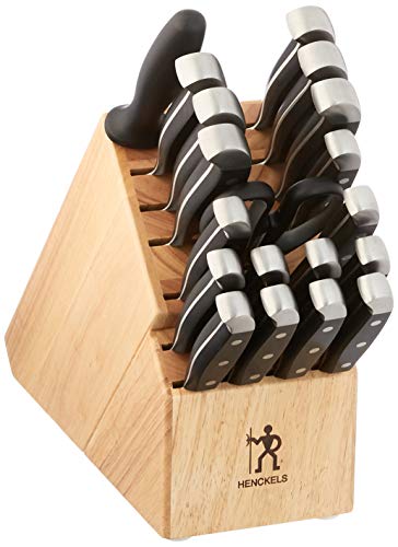 HENCKELS Premium Quality 20Piece Statement Knife Set with Block RazorSharp German Engineered Knife Informed by over 100 Years of Masterful Knife Making Lightweight and Strong Dishwasher Safe