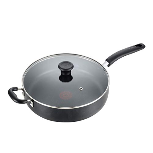 Tfal B36290 Specialty Nonstick 5 Quart Jumbo Cooker Saute Pan with Glass Lid Black