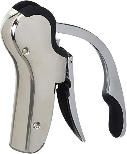 Stainless Steel Wine Opener Compact Vertical Corkscrew Wine Bottle Opener with Foil Cutter