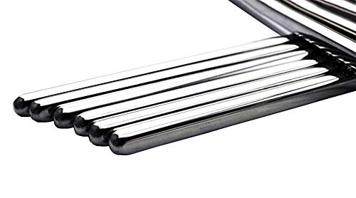 Stainless Steel Chopsticks Metal Chopsticks (10 Pairs)