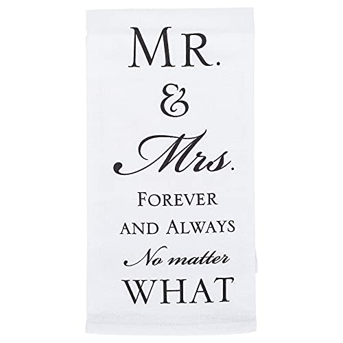 Mr Mrs Forever and Always 18 x 22 All Cotton Flour Bag Style Kitchen Tea Towel