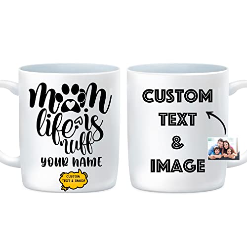 Custom Mug Personalized Coffee Mug Custom Coffee Mug 11oz White Ceramic Mug with Picture Logo Text Both Side Unique Design Halloween Christmas Mugs
