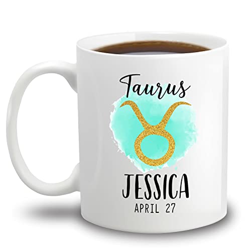 Customized Zodiac Icon Coffee Mug Cup 11 15 Oz Gemini Aries Taurus Cancer Leo Virgo Libra Scorpio Sagittarius Capricorn Aquarius Pisces Ceramic Mug Gift For Men Women Personalized Horoscope Mug