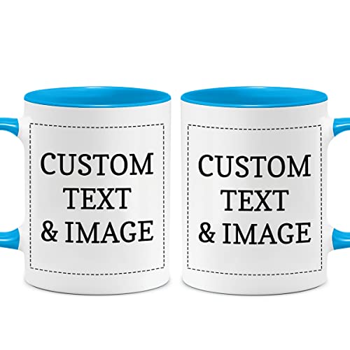 Magizak Custom Mug Personalized Ceramic Accent Mug 11oz With Text Picture Photo Customized Coffee Cup Mugs Birthday Christmas Presents Gifts Taza Personalizadas Birthday Christmas Presents Gifts
