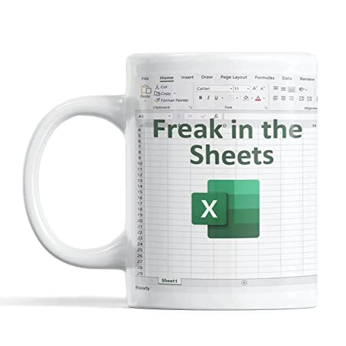 Excel Mug Freak in The Sheets Excel Mug Funny Gifts for Women Men Spreadsheet Excel Mug Gifts for Boss CPA Accountant Coffee Mug Boss Friend Gifts Christmas Birthday New Year Day Excel