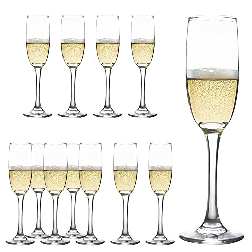 Champagne Flute Glasses Set of 12 6 Oz Classic Champagne Glass Set for Wedding Birthday Anniversary Party